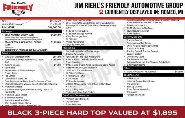 2023 Jeep Wrangler 4xe Sahara 4x4 for sale in Washington, MI