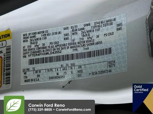 2021 Ford Ranger LARIAT