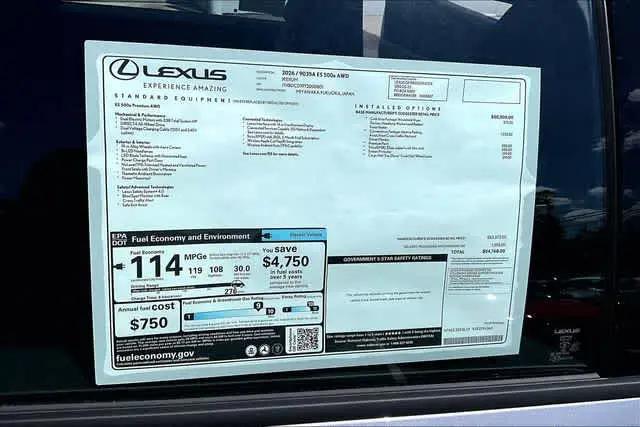 2026 Lexus 500e Premium AWD