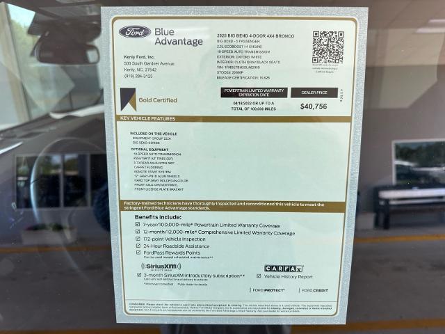 2025 Ford Bronco Big Bend