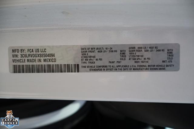 2025 Ram ProMaster 2500 Cargo Van Tradesman High Roof 159" WB w/Pass Seat