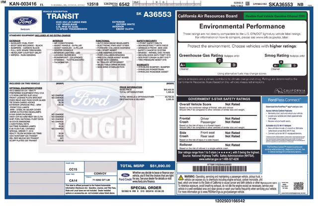 2025 Ford Transit Cargo Van Base