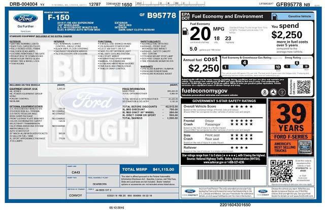 2016 Ford F-150 XL