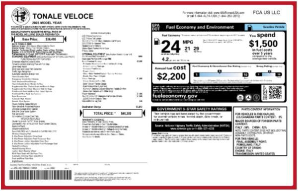 2025 Alfa Romeo Tonale TONALE AWD