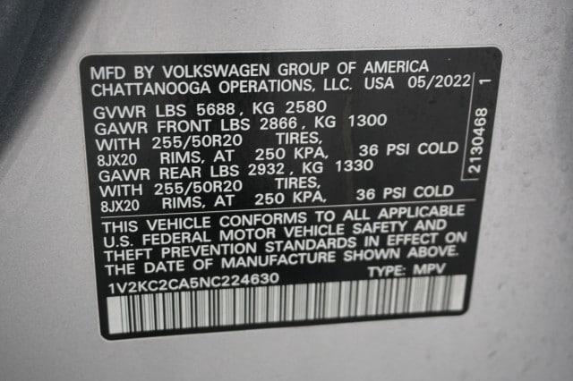 2022 Volkswagen Atlas Cross Sport 2.0T SE w/Technology