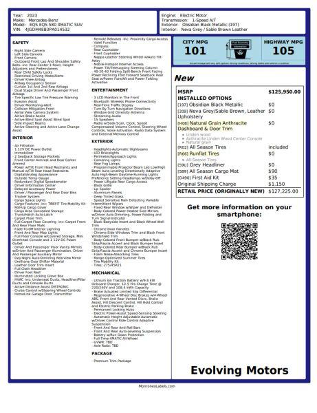2023 Mercedes-Benz EQS 580 4MATIC
