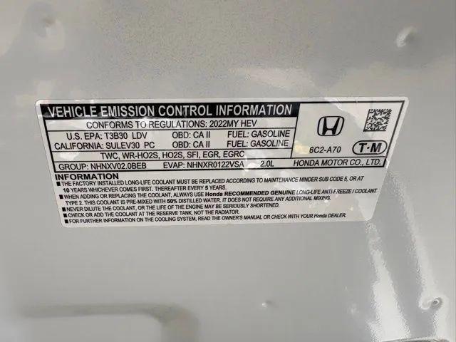 2022 Honda Accord Hybrid Base