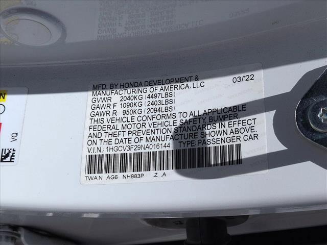2022 Honda Accord Hybrid Sport