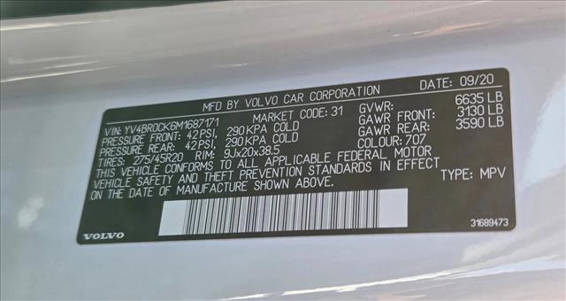 2021 Volvo XC90 Recharge T8 Inscription Expression 7 Passenger