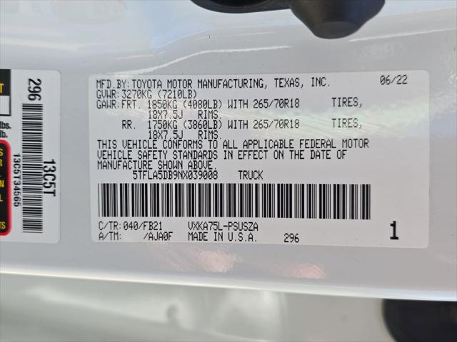 2022 Toyota Tundra SR5