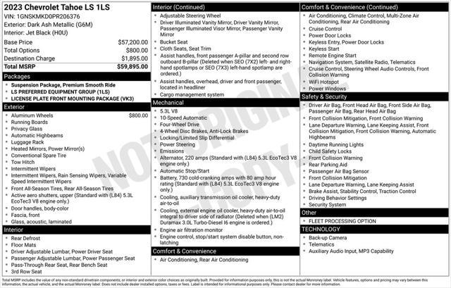 2023 Chevrolet Tahoe 4WD LS