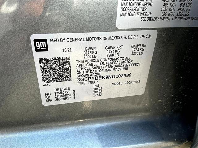 2022 Chevrolet Silverado 1500 4WD Crew Cab Short Bed Custom