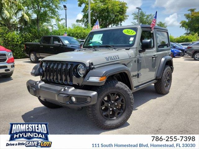 2023 Jeep Wrangler 2-Door Willys 4x4 for sale in HOMESTEAD, FL