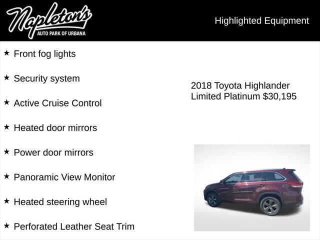 2018 Toyota Highlander Limited Platinum