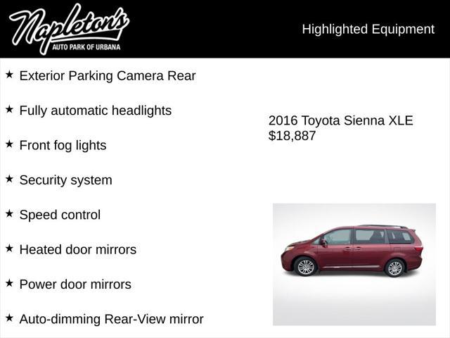 2016 Toyota Sienna XLE 8 Passenger
