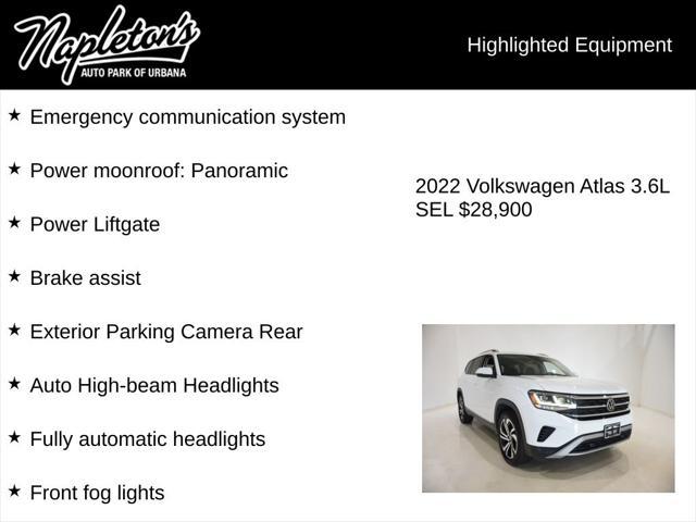 2022 Volkswagen Atlas 3.6L V6 SEL