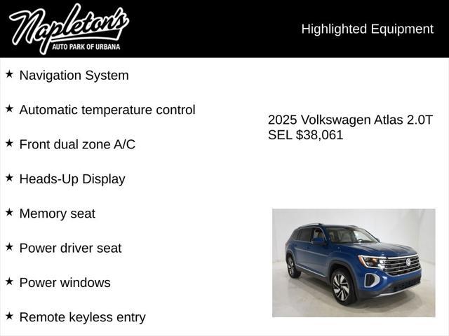 2025 Volkswagen Atlas 2.0T SEL