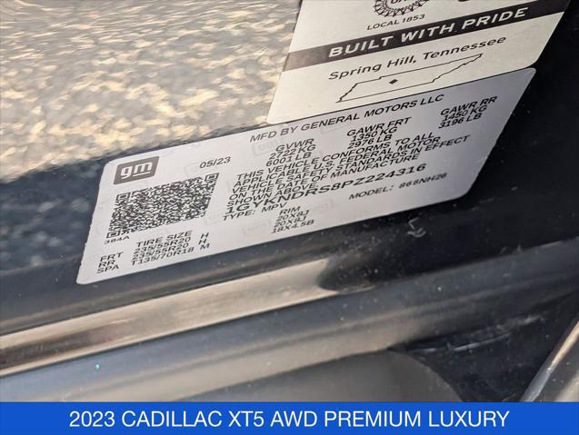 2023 Cadillac XT5 AWD Premium Luxury