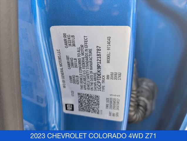 2023 Chevrolet Colorado 4WD Crew Cab Short Box Z71