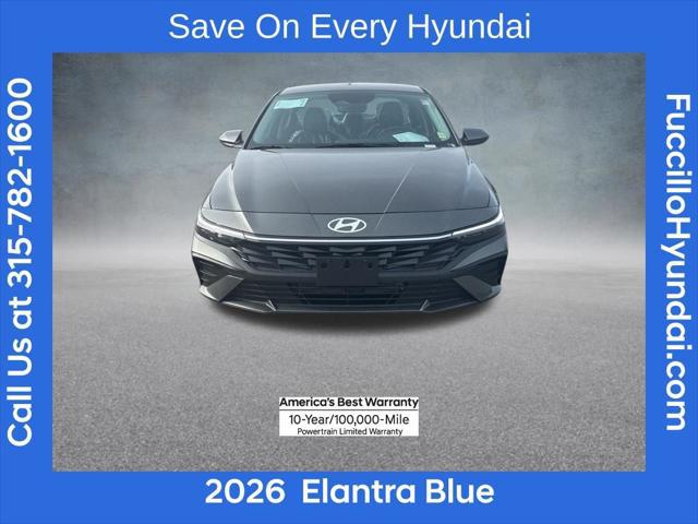 2026 Hyundai Elantra Hybrid Blue