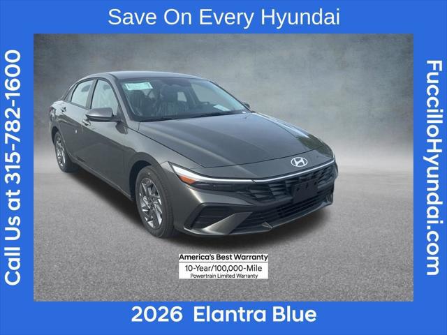 2026 Hyundai Elantra Hybrid Blue