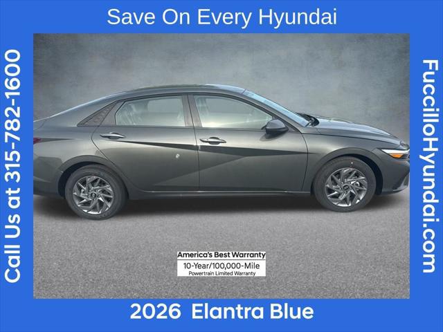 2026 Hyundai Elantra Hybrid Blue