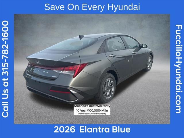 2026 Hyundai Elantra Hybrid Blue