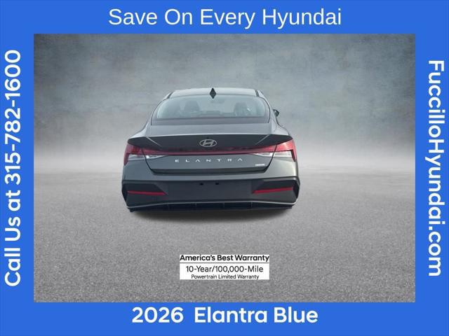 2026 Hyundai Elantra Hybrid Blue