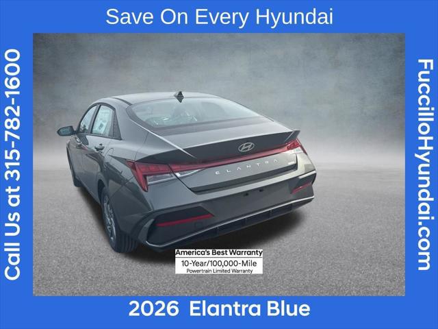 2026 Hyundai Elantra Hybrid Blue