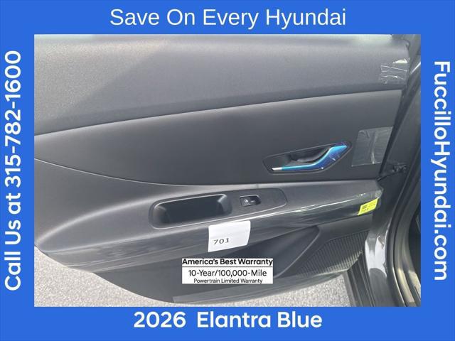 2026 Hyundai Elantra Hybrid Blue