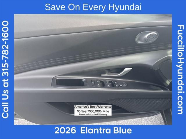 2026 Hyundai Elantra Hybrid Blue