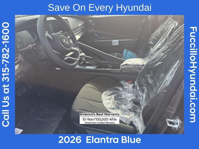 2026 Hyundai Elantra Hybrid Blue