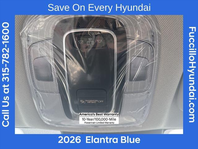 2026 Hyundai Elantra Hybrid Blue