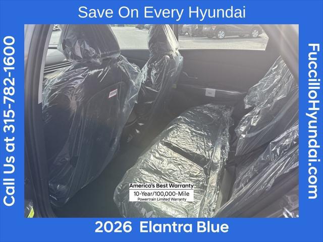 2026 Hyundai Elantra Hybrid Blue