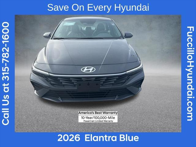 2026 Hyundai Elantra Hybrid Blue