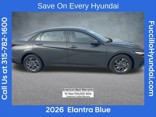 2026 Hyundai Elantra Hybrid Blue
