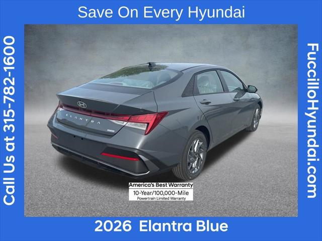 2026 Hyundai Elantra Hybrid Blue