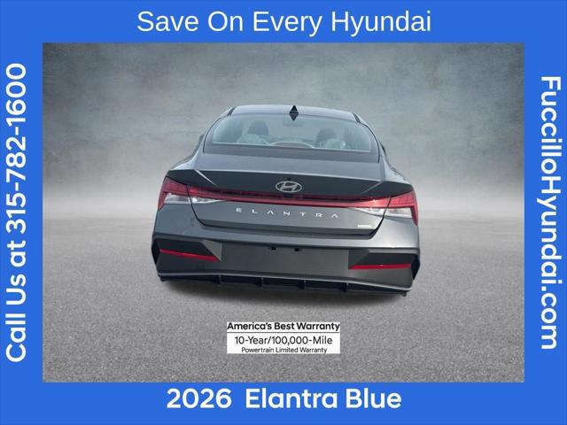 2026 Hyundai Elantra Hybrid Blue
