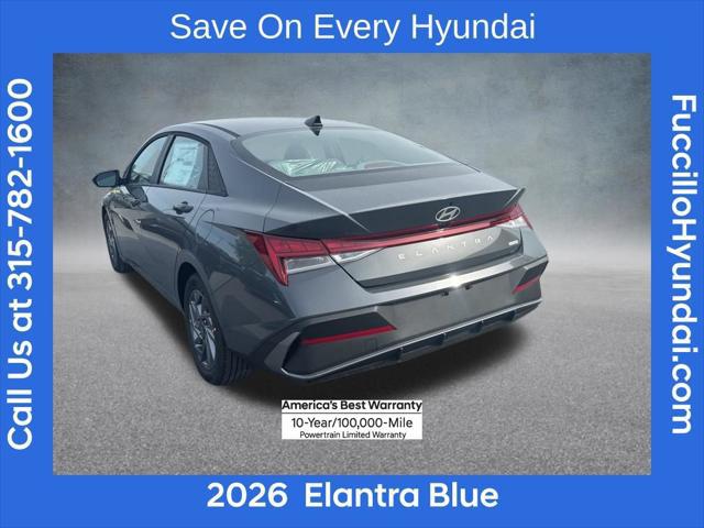 2026 Hyundai Elantra Hybrid Blue