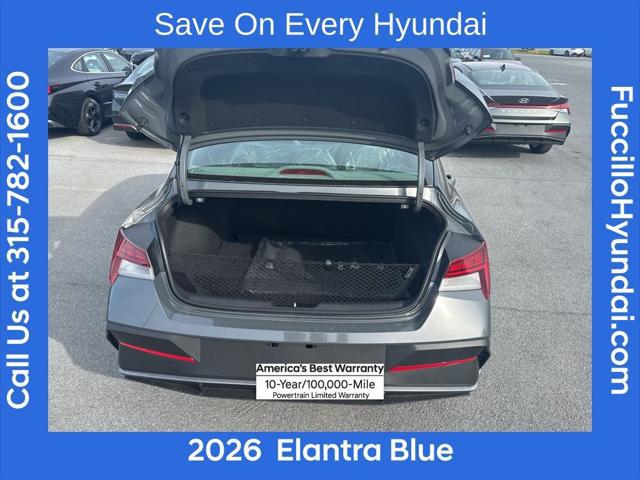 2026 Hyundai Elantra Hybrid Blue