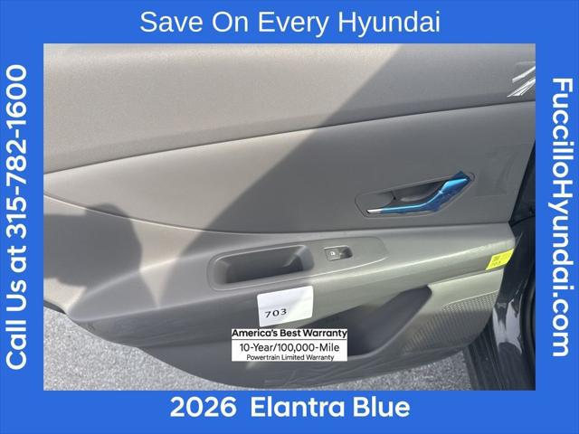 2026 Hyundai Elantra Hybrid Blue