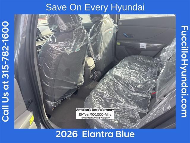 2026 Hyundai Elantra Hybrid Blue