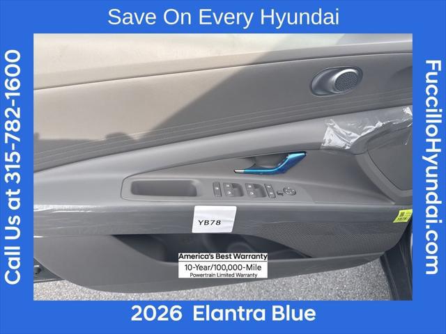 2026 Hyundai Elantra Hybrid Blue