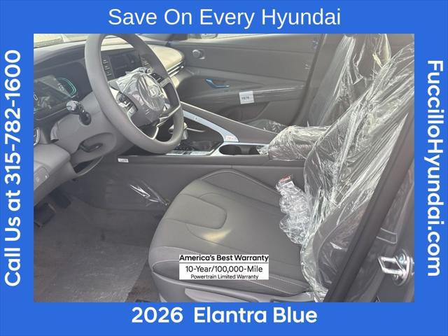 2026 Hyundai Elantra Hybrid Blue