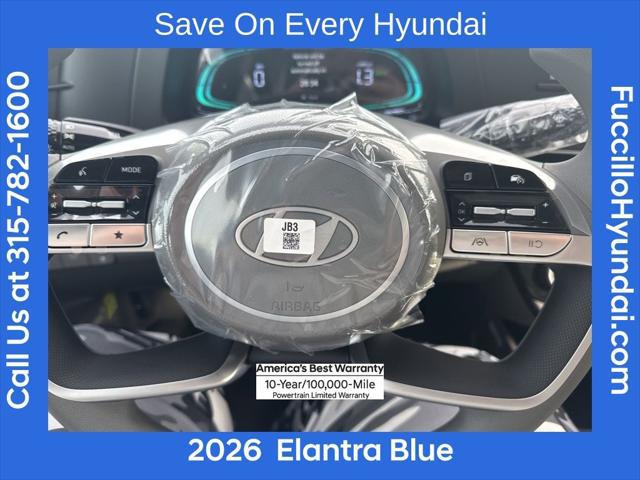 2026 Hyundai Elantra Hybrid Blue