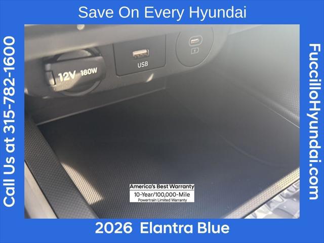 2026 Hyundai Elantra Hybrid Blue