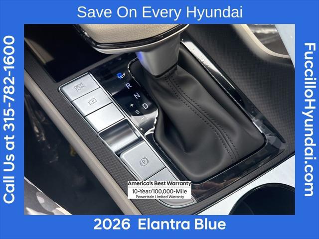 2026 Hyundai Elantra Hybrid Blue