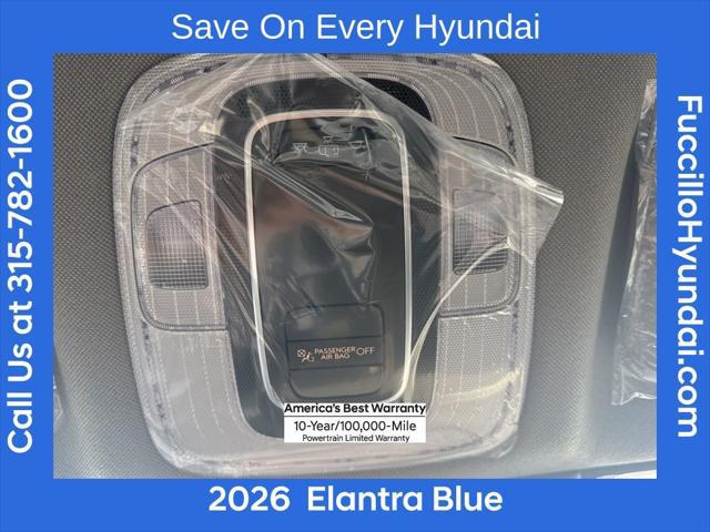 2026 Hyundai Elantra Hybrid Blue