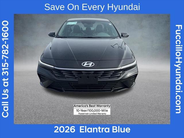 2026 Hyundai Elantra Hybrid Blue