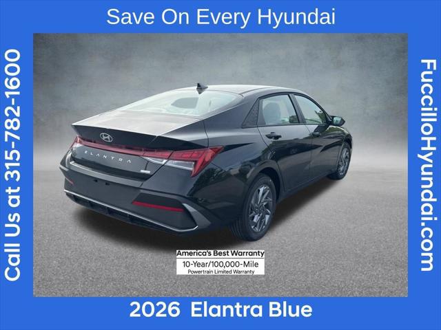 2026 Hyundai Elantra Hybrid Blue